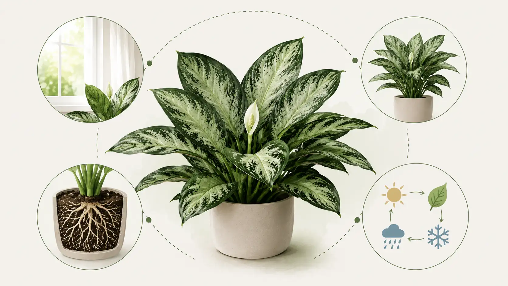 aglaonema silver bay flower
