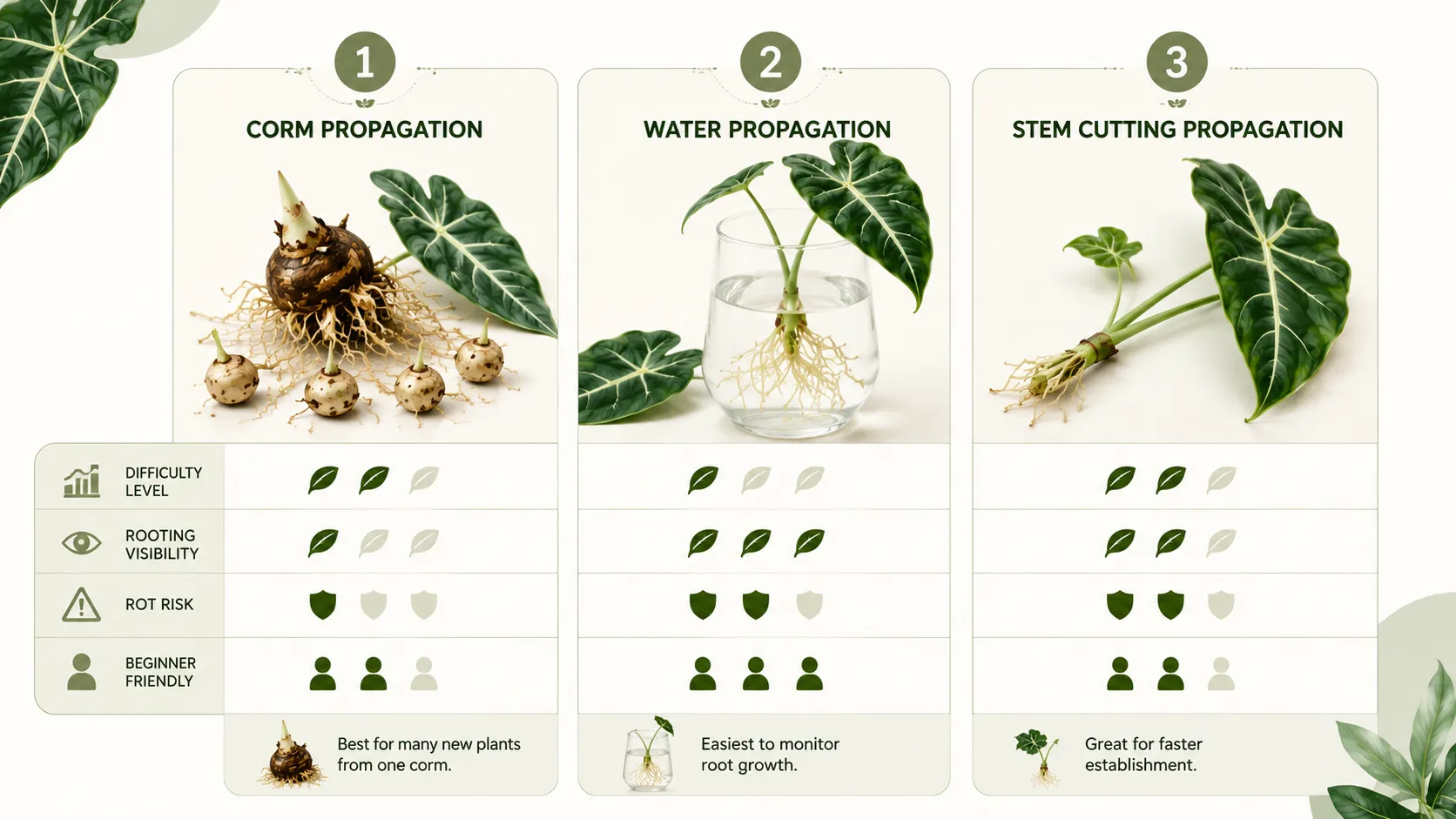 alocasia frydek propagation
