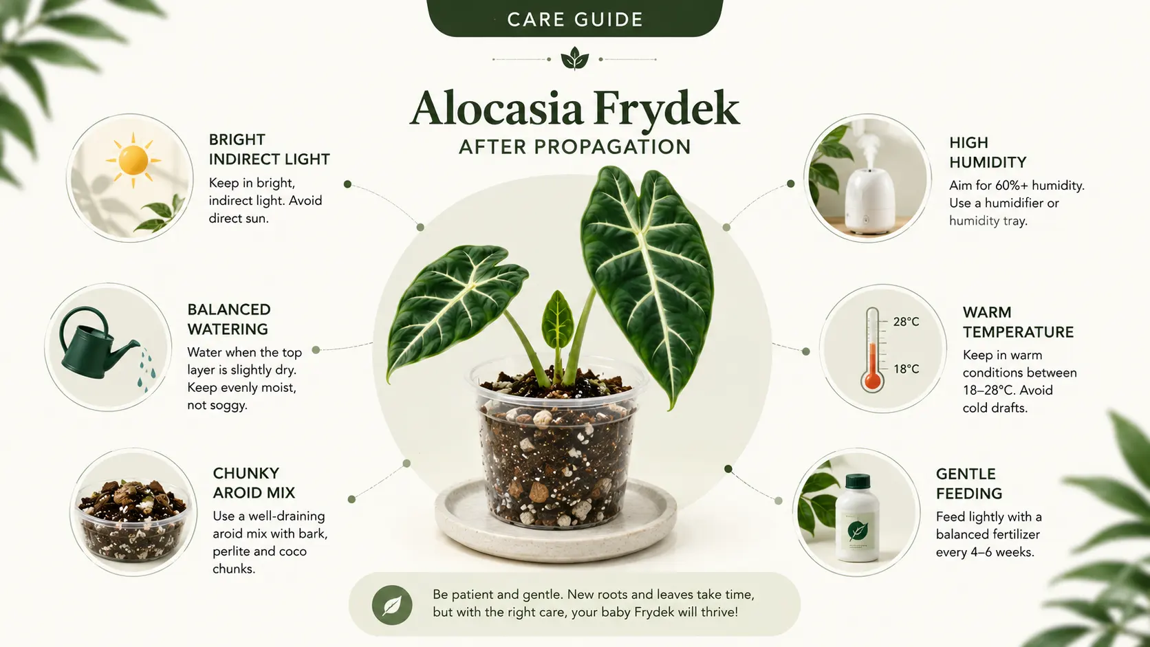 alocasia frydek propagation