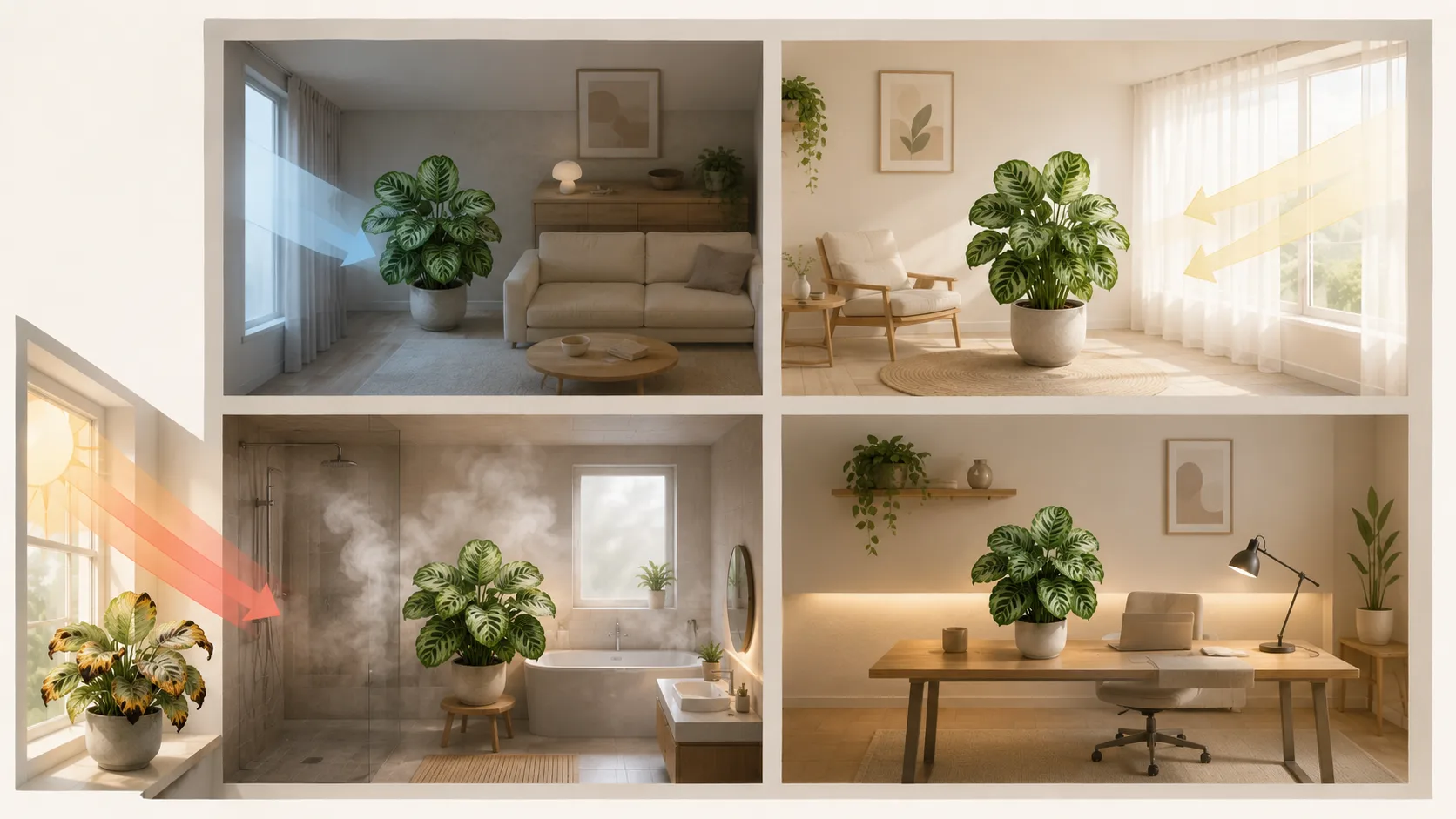 are calathea low light plants