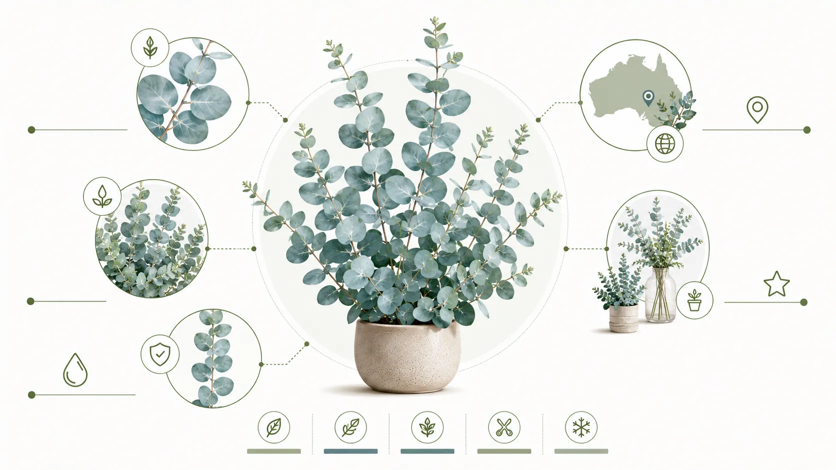 baby blue eucalyptus plant