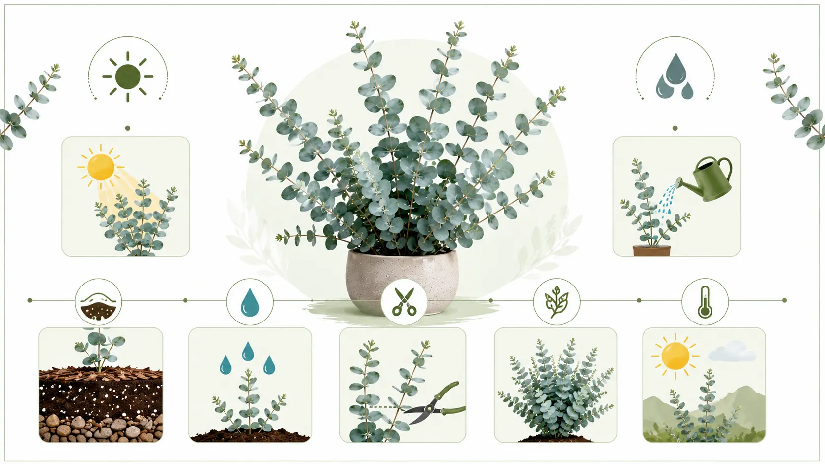 baby blue eucalyptus plant