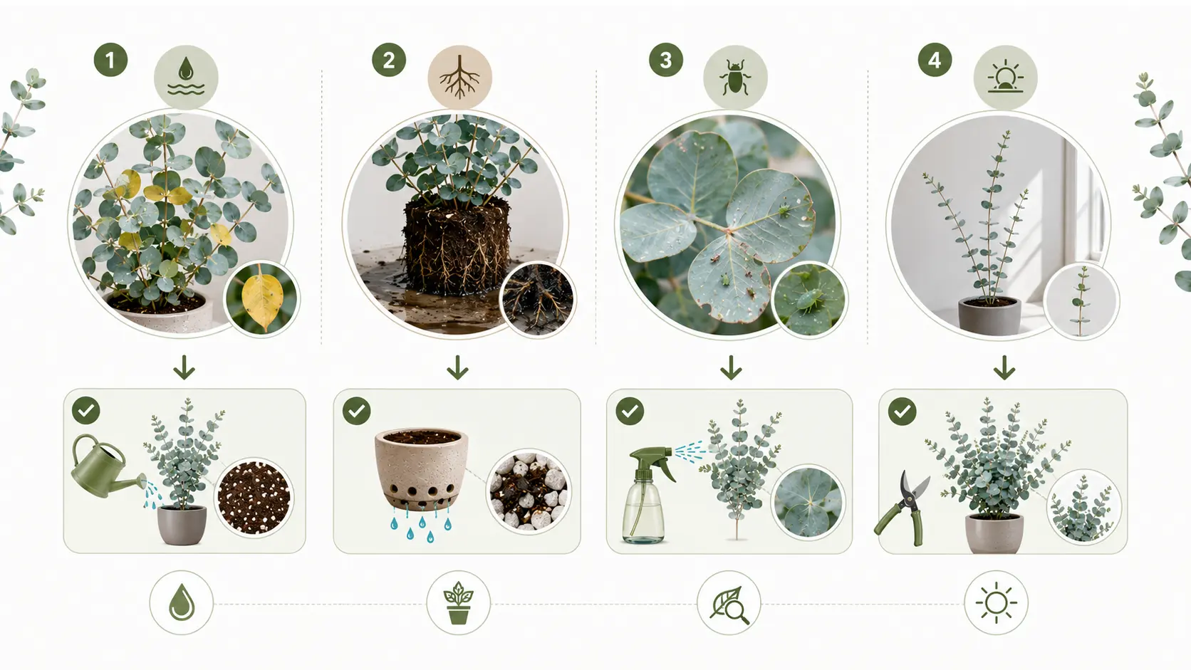 baby blue eucalyptus plant