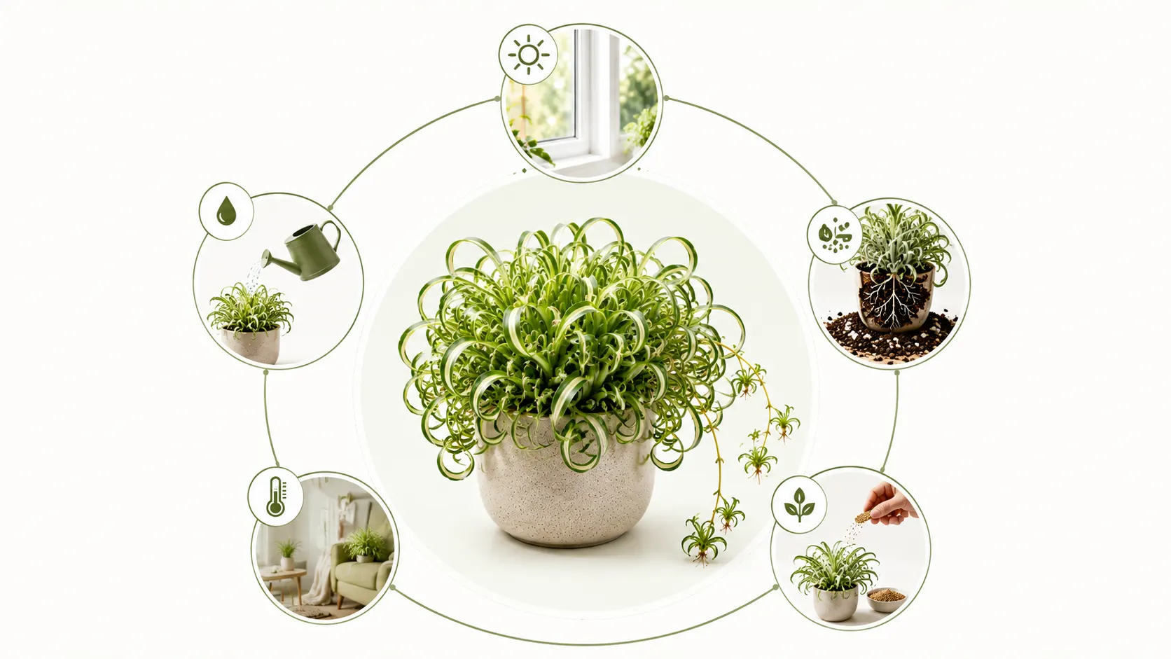 bonnie curly spider plant