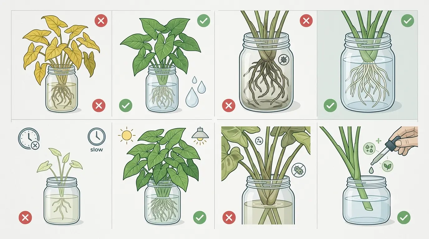can syngonium grow in water