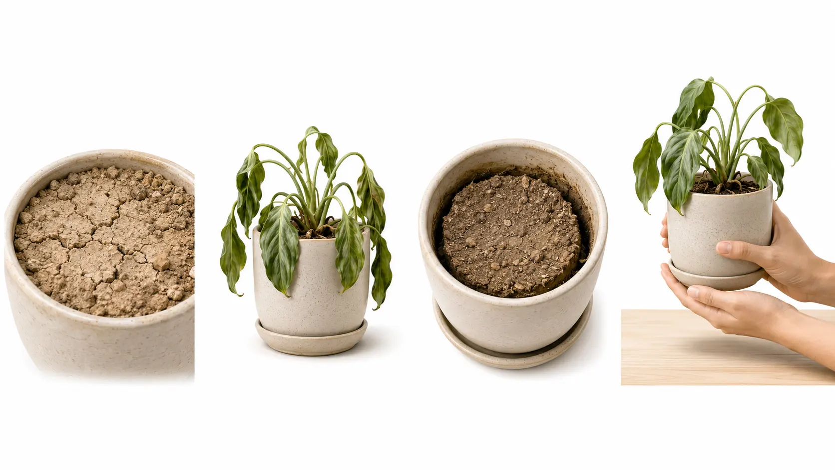 how to check if indoor plant needs water soil test