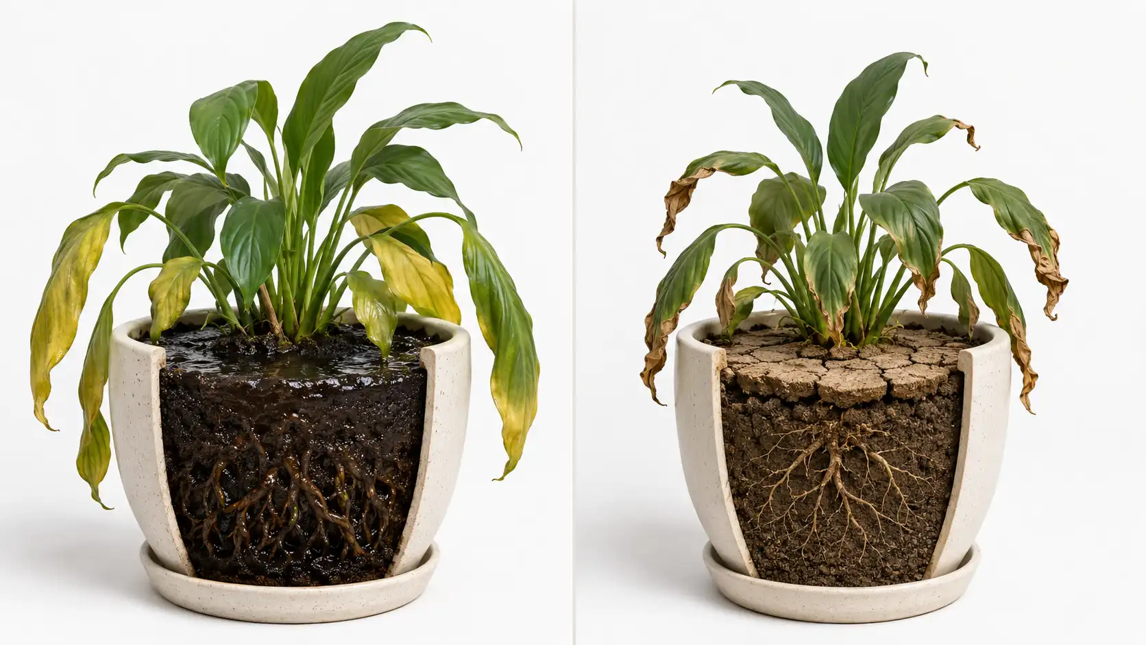 how to check if indoor plant needs water soil test