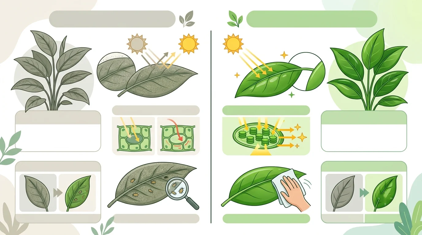 how to clean plant leaves