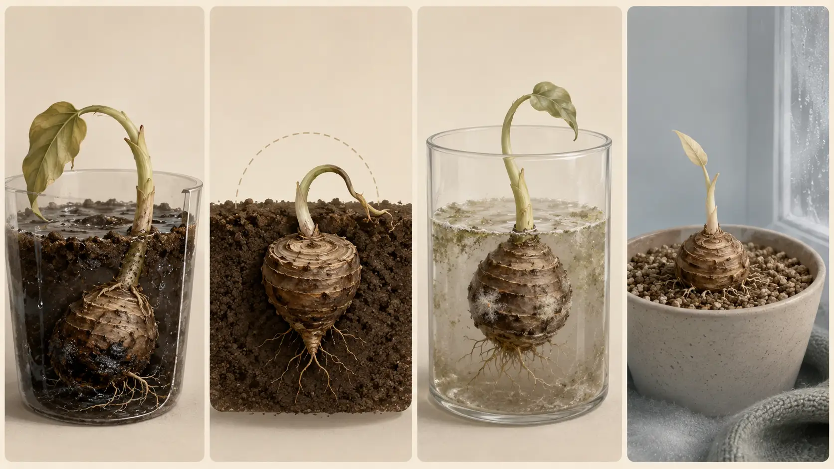 how to propagate alocasia corms