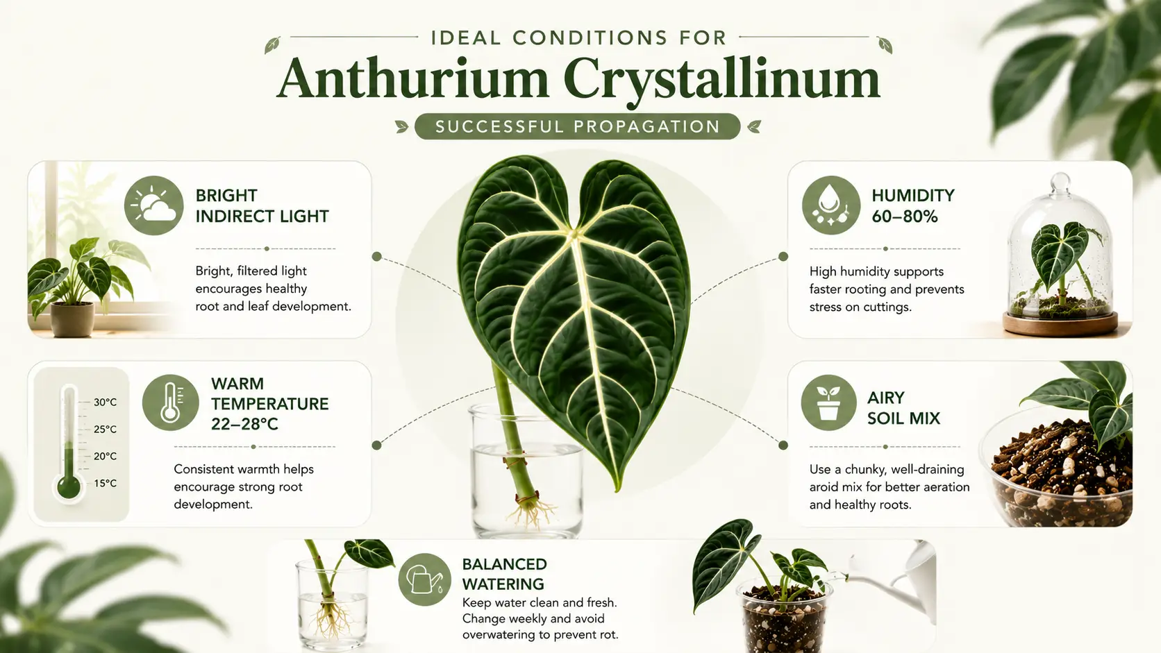how to propagate anthurium crystallinum