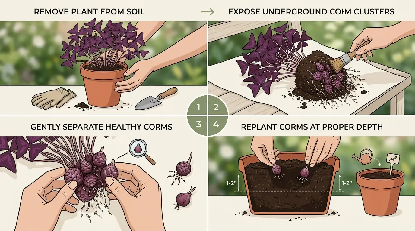 how to propagate oxalis triangularis