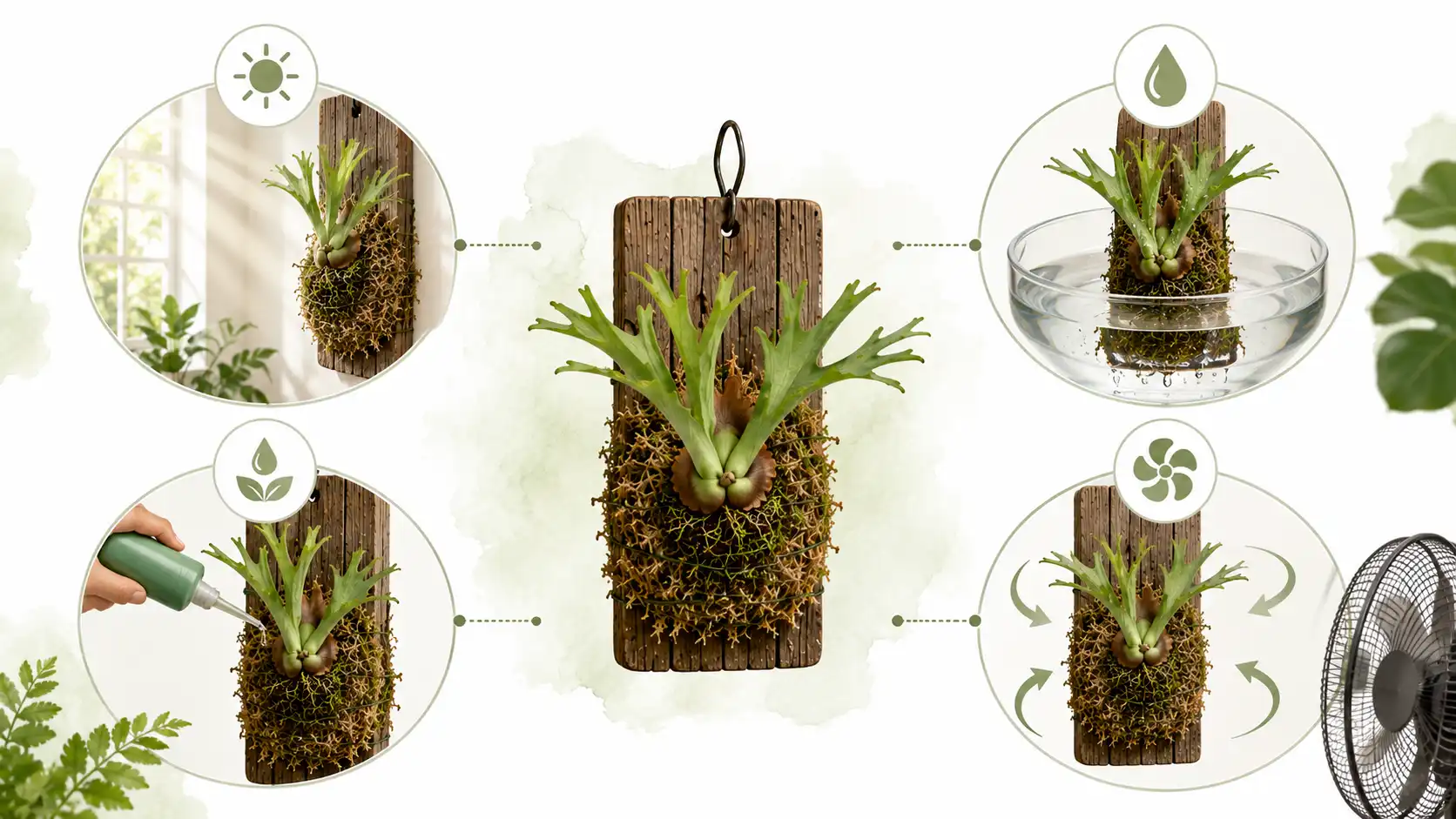 how to propagate staghorn fern