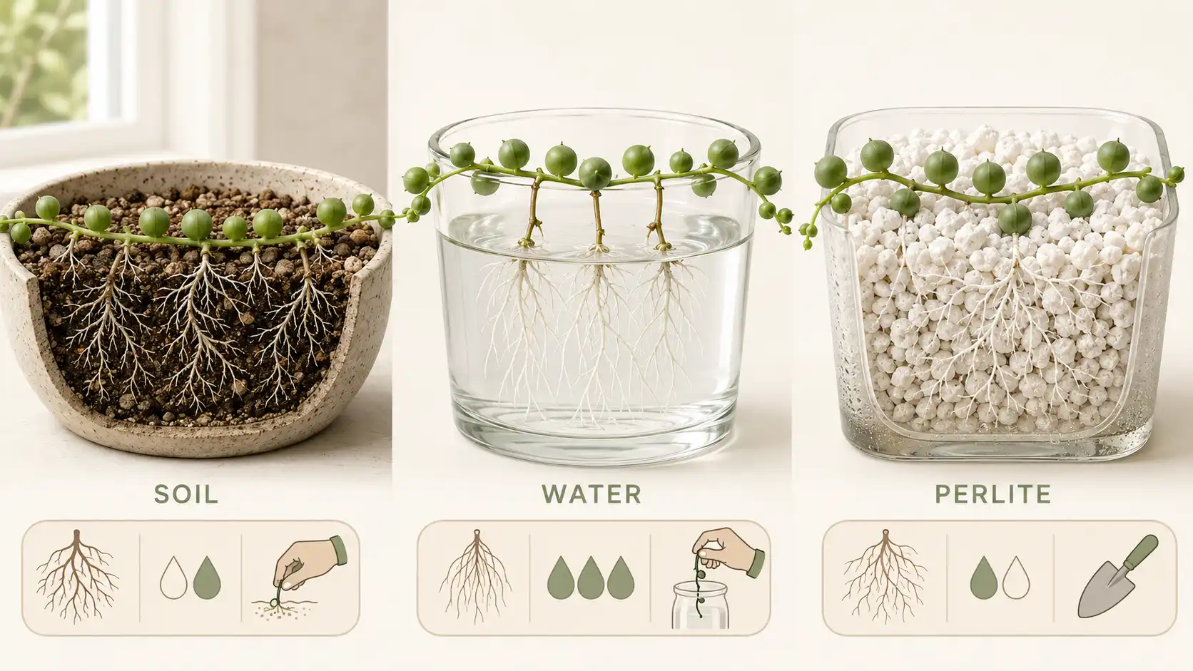 how to propagate string of pearls
