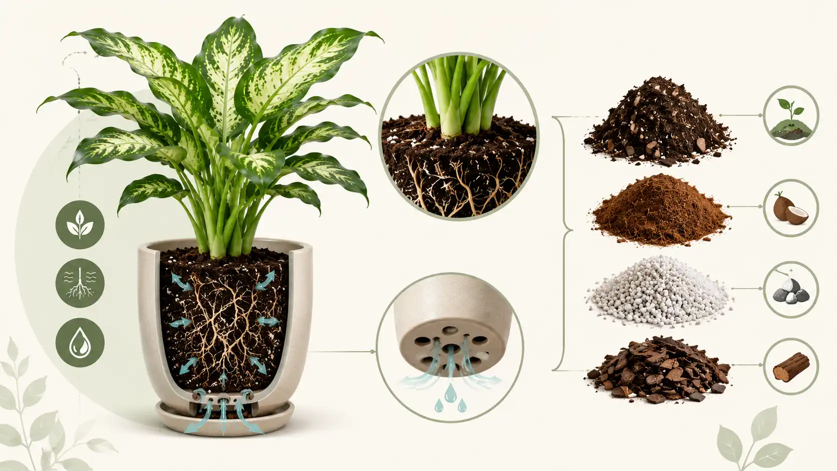 how to repot dieffenbachia