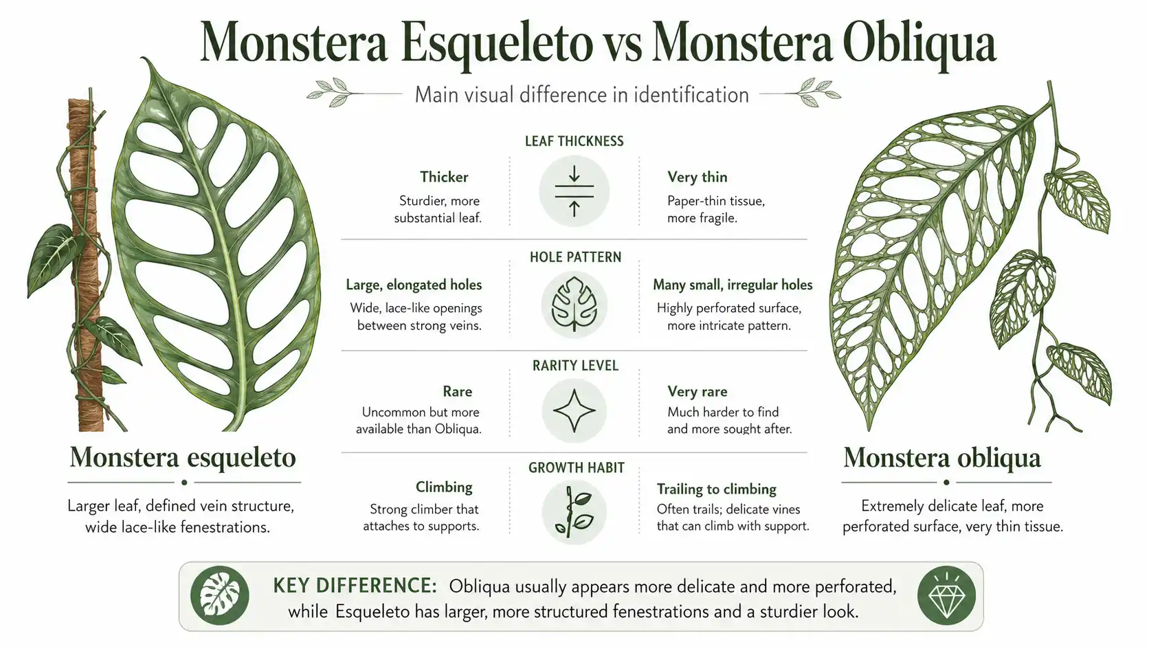 monstera esqueleto vs obliqua