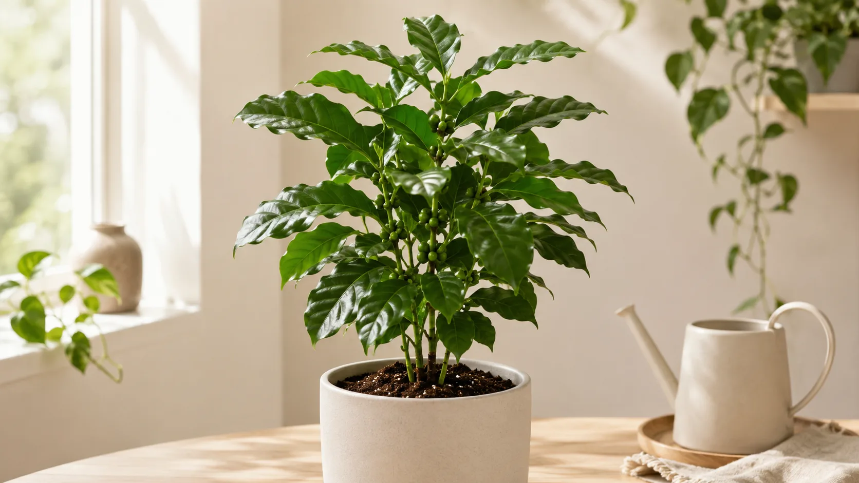overwatered coffee plant