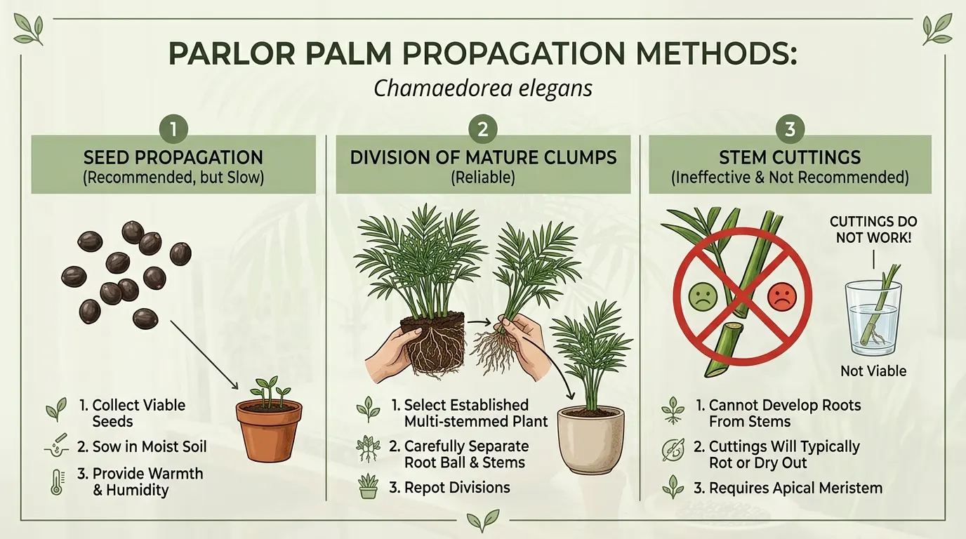 parlor palm propagation