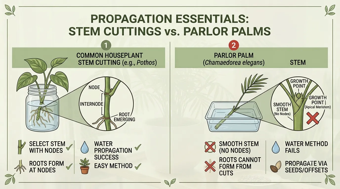parlor palm propagation