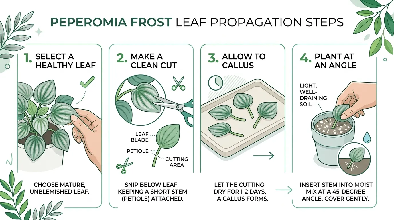 peperomia frost propagation