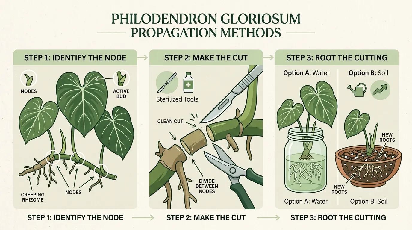 philodendron gloriosum propagation