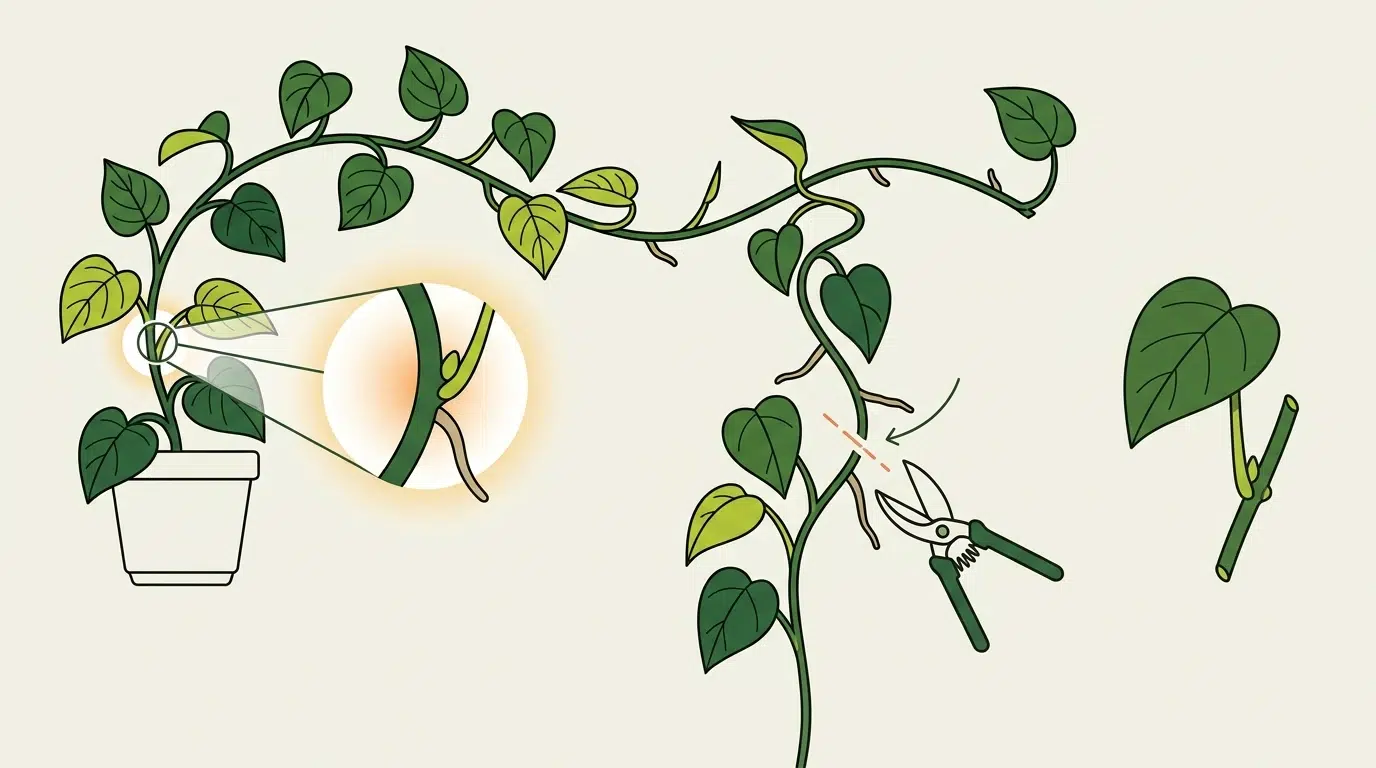pothos aerial roots propagation