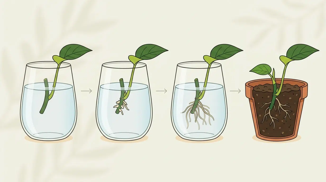 pothos aerial roots propagation
