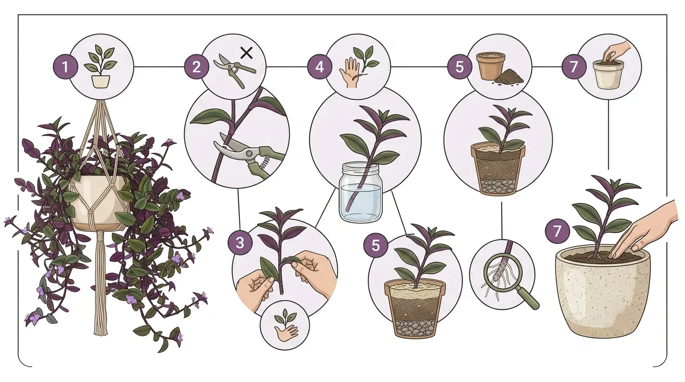 purple bridal veil plant