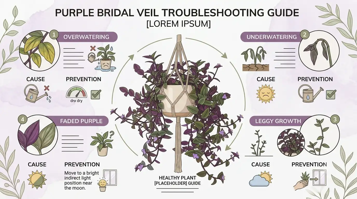 purple bridal veil plant