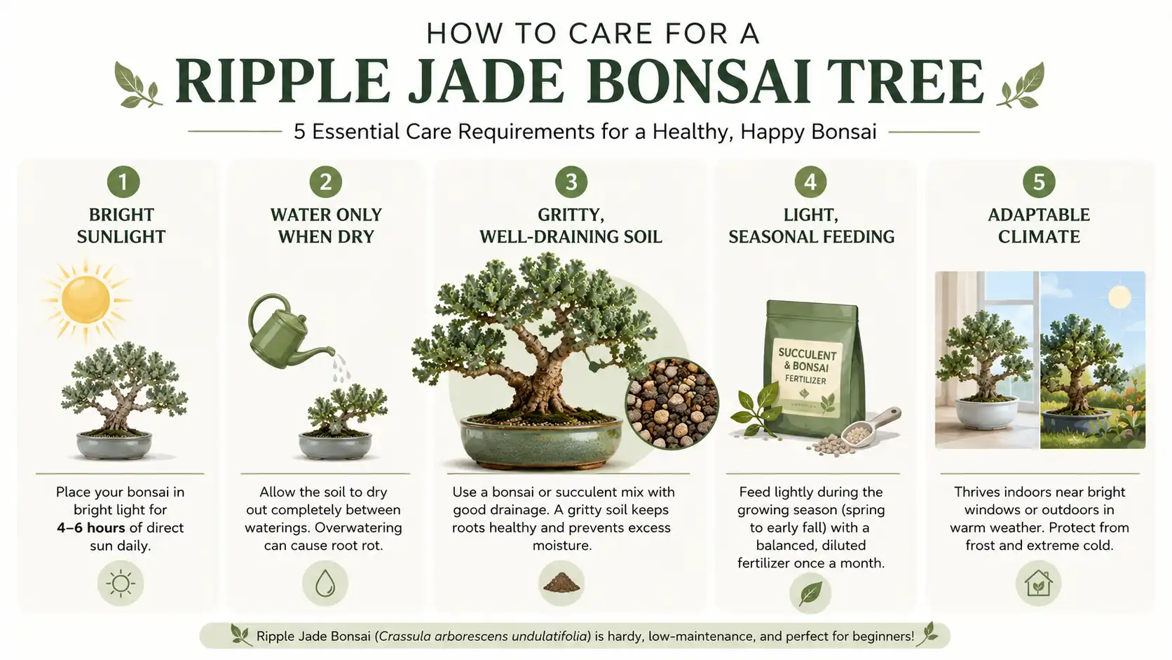 ripple jade bonsai