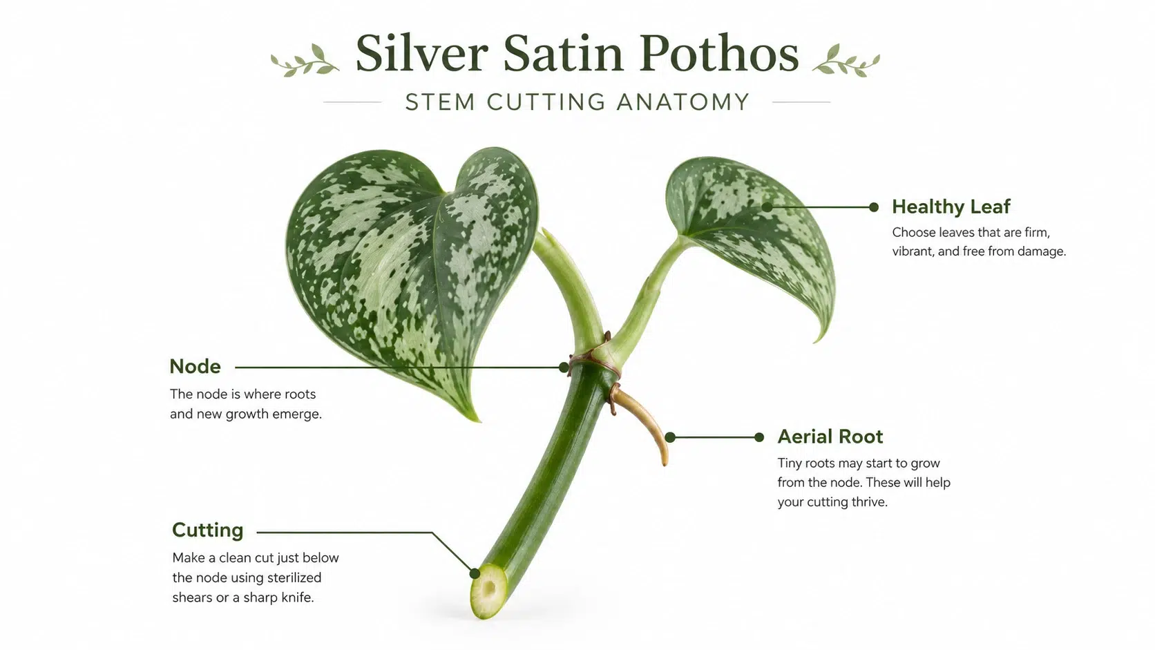 silver satin pothos propagation