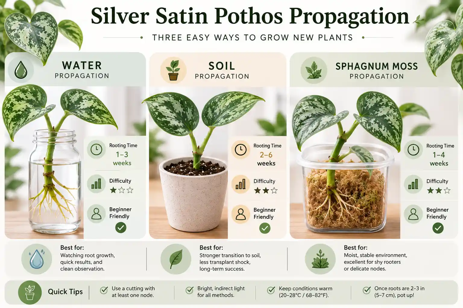 silver satin pothos propagation