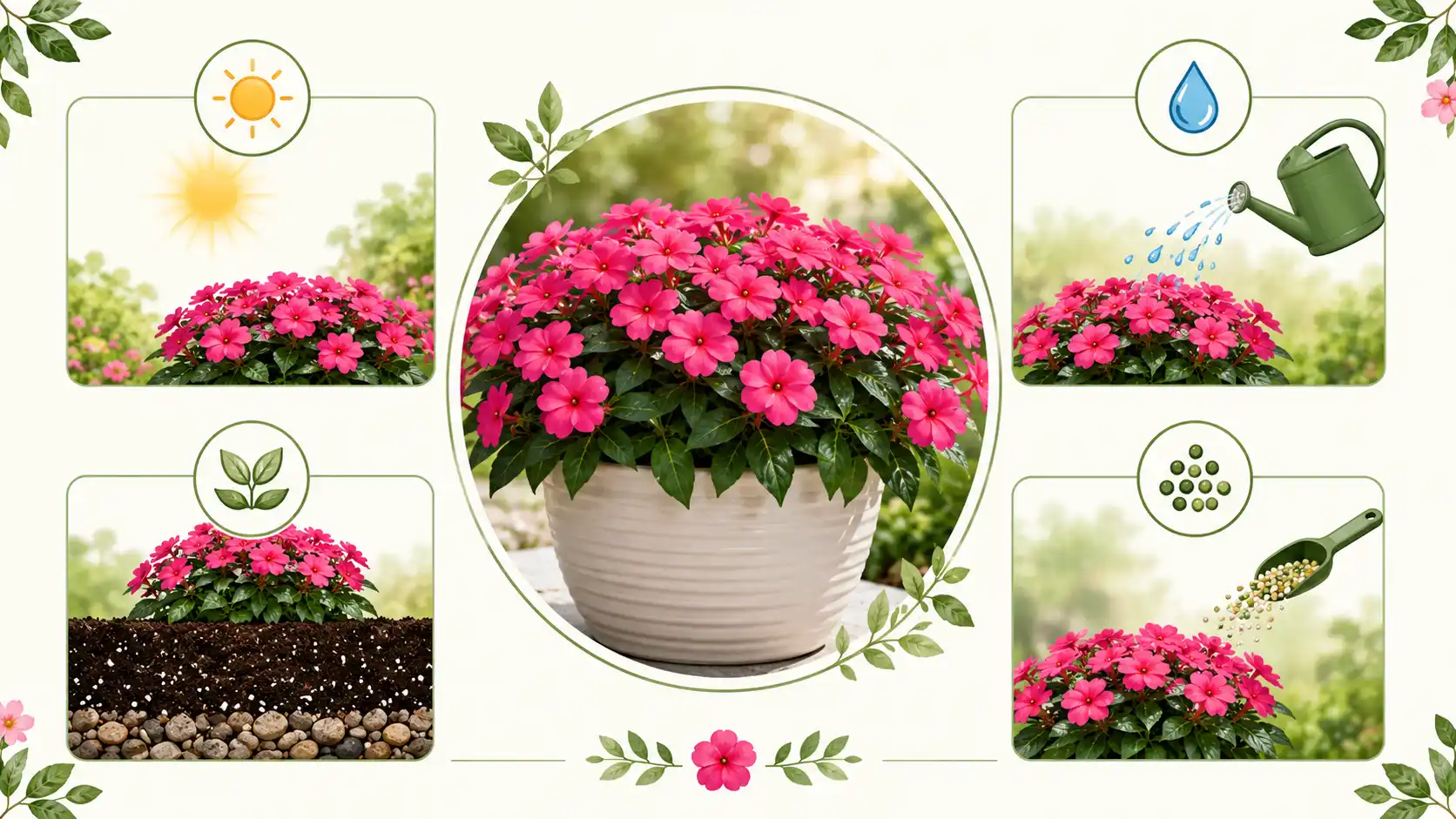sunpatiens tropical rose