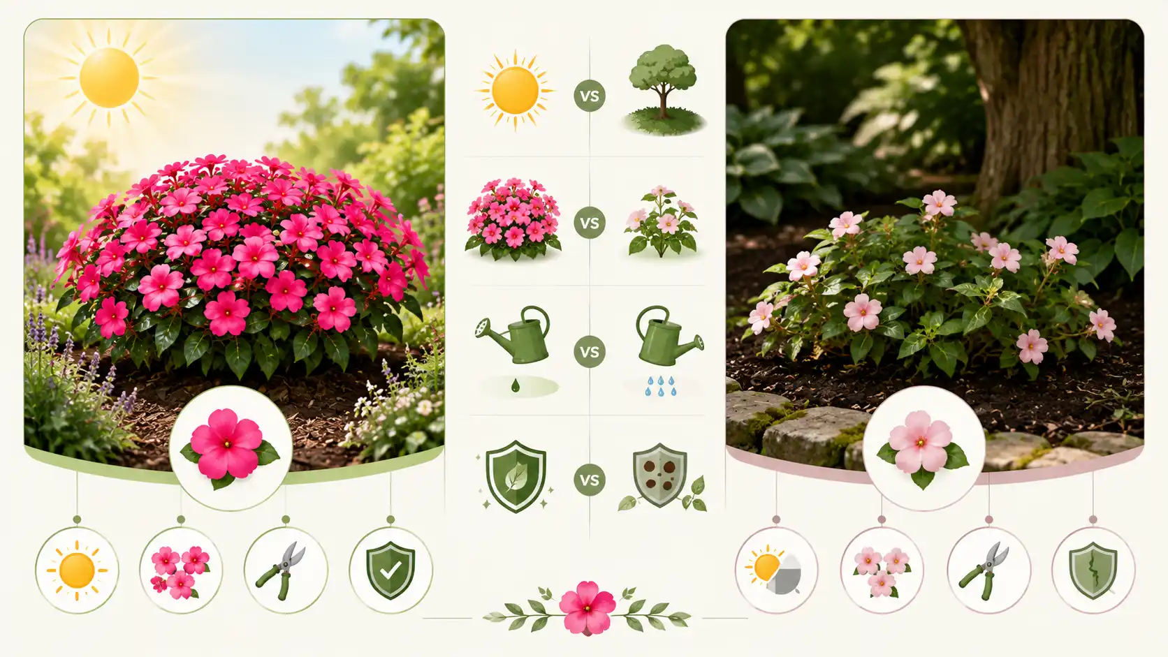 sunpatiens tropical rose
