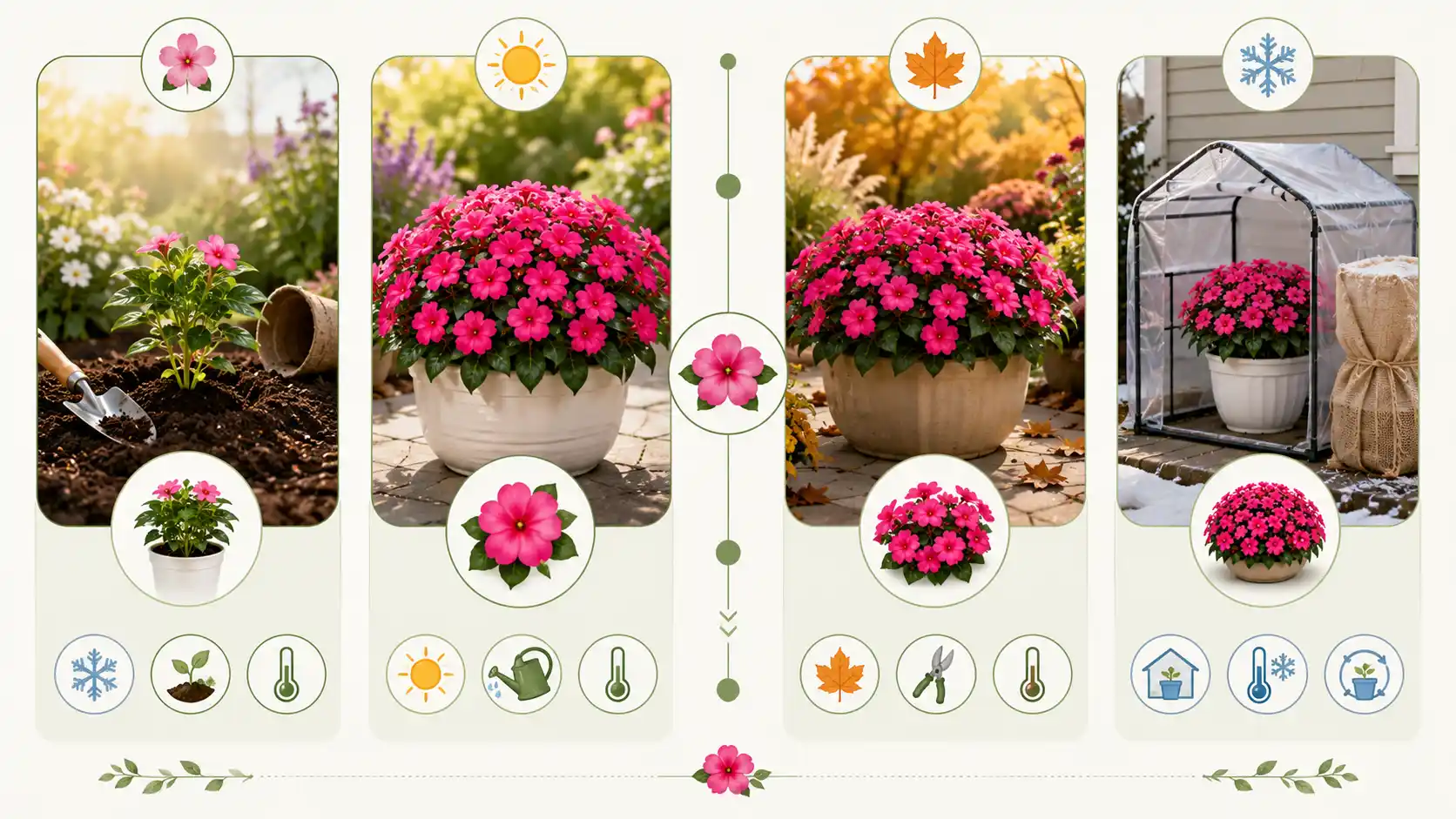 sunpatiens tropical rose