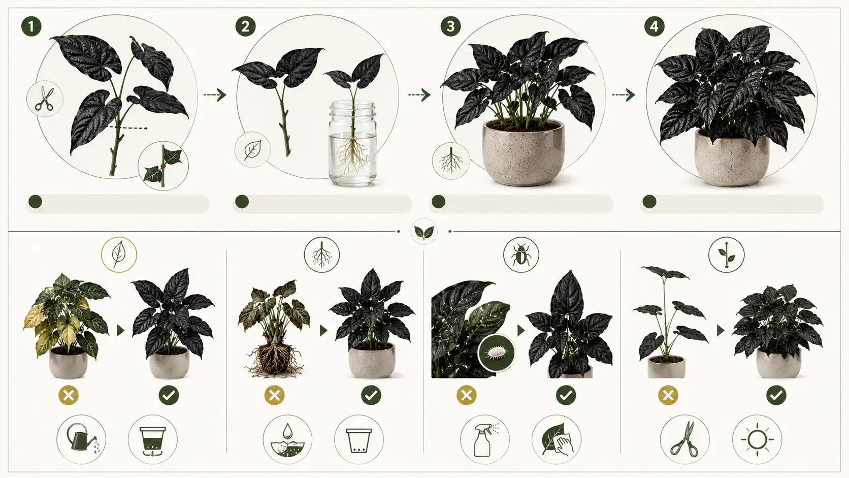 syngonium black panther