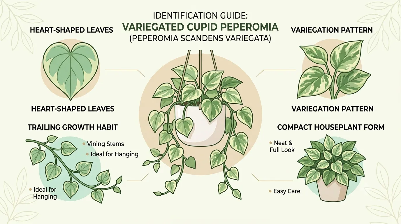 variegated cupid peperomia