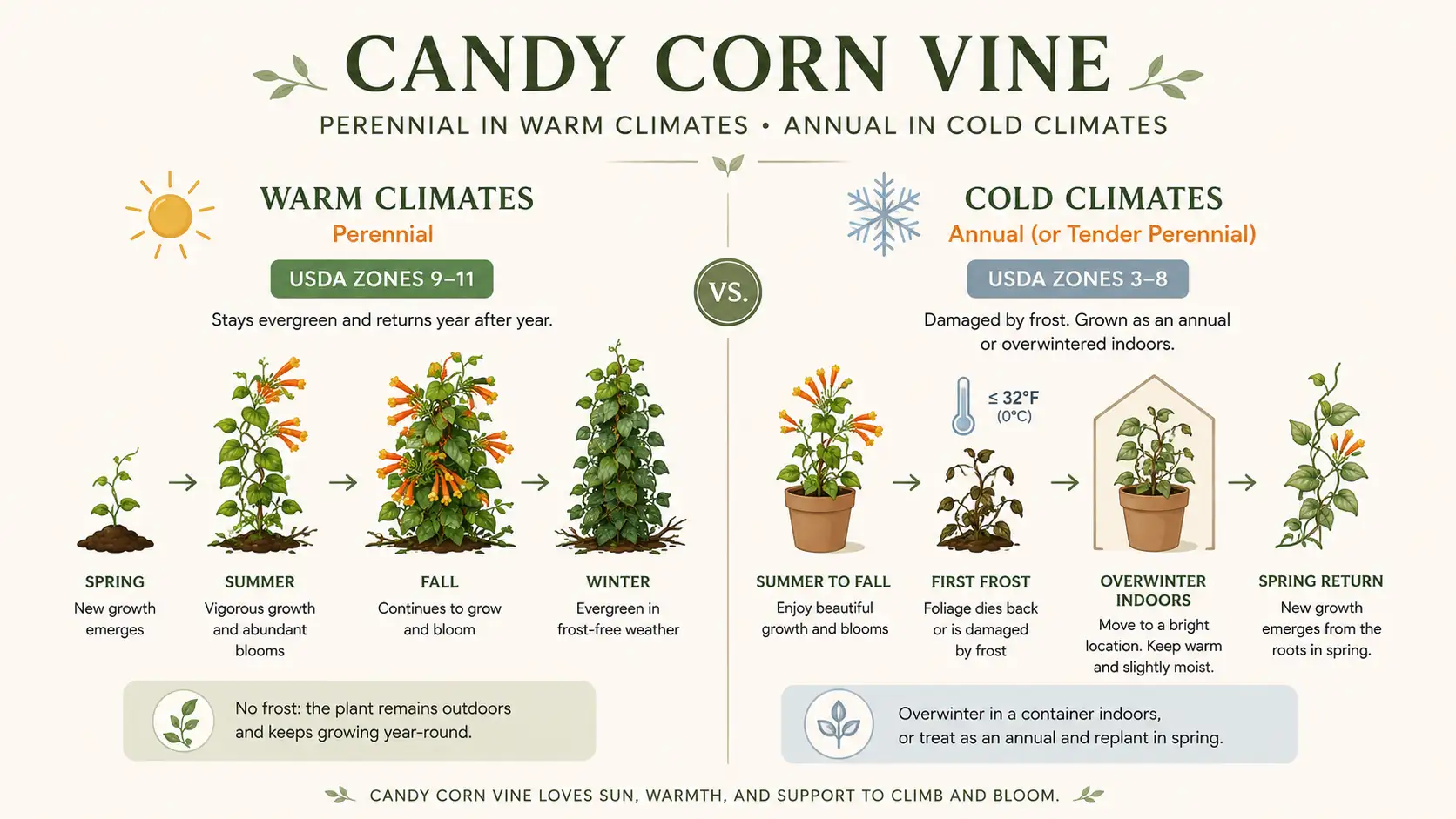 candy corn plant vine