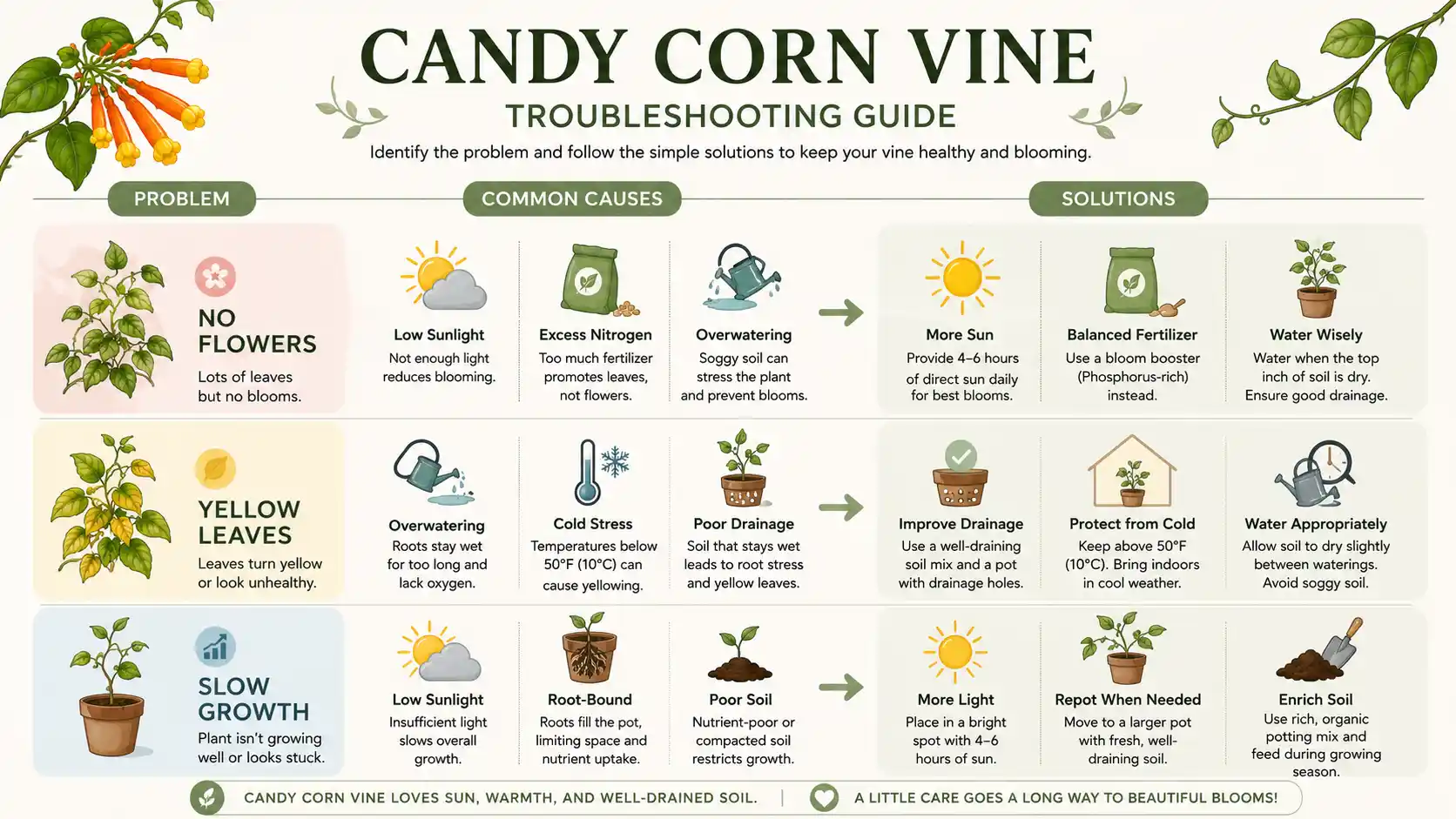candy corn plant vine
