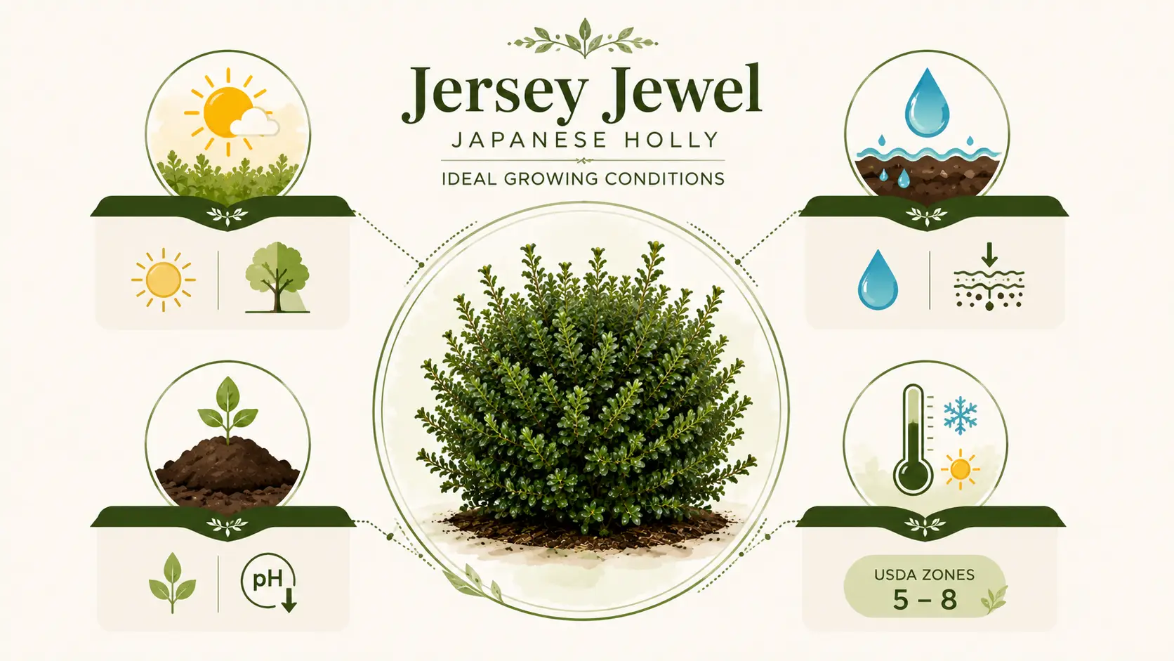 jersey jewel japanese holly