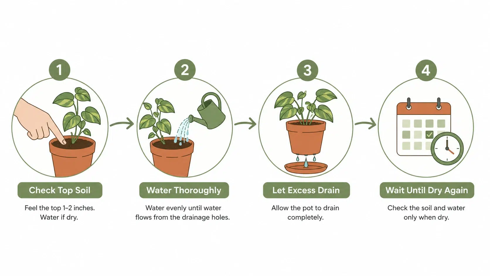 pothos and syngonium
