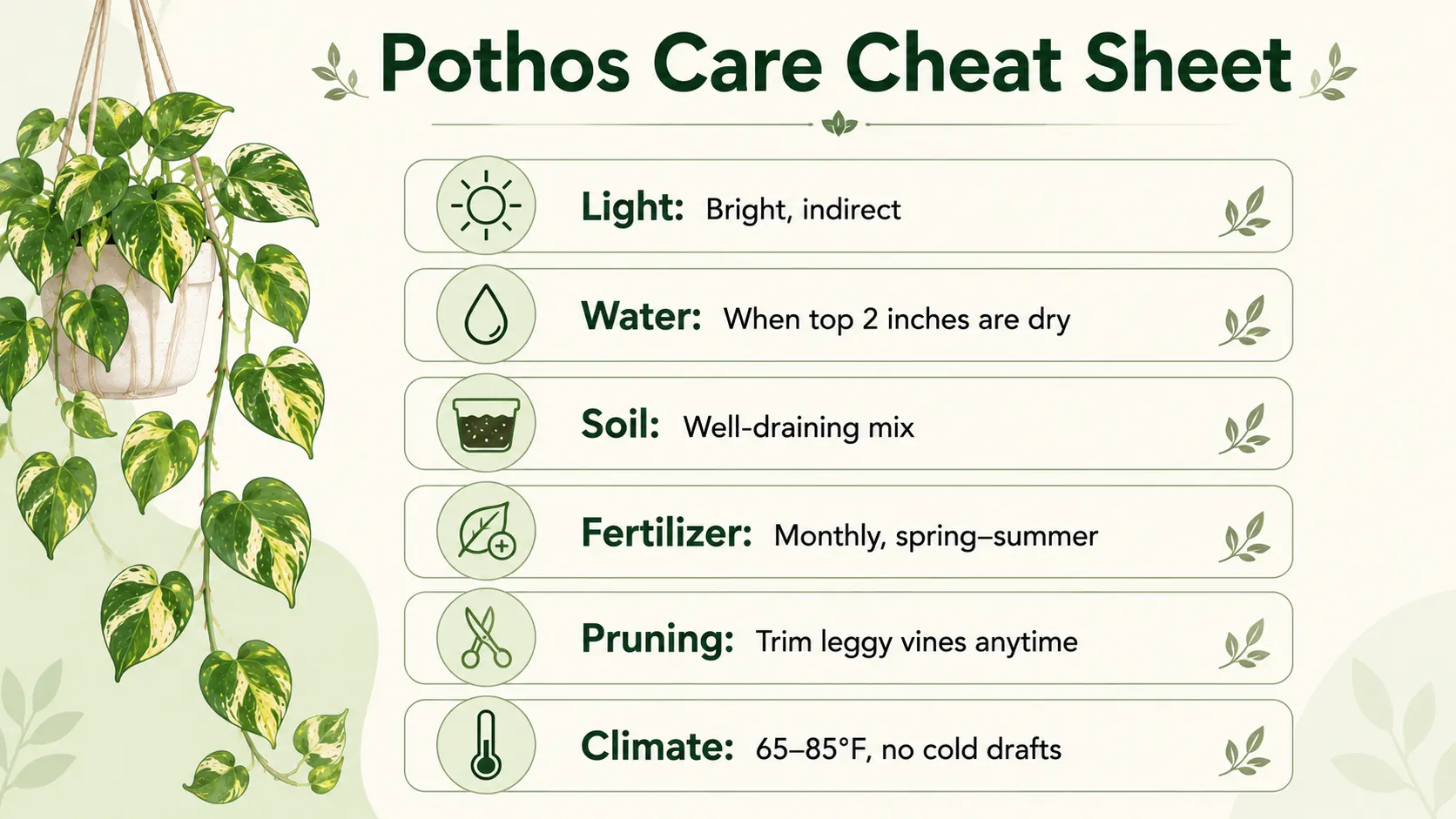 pothos care for beginners