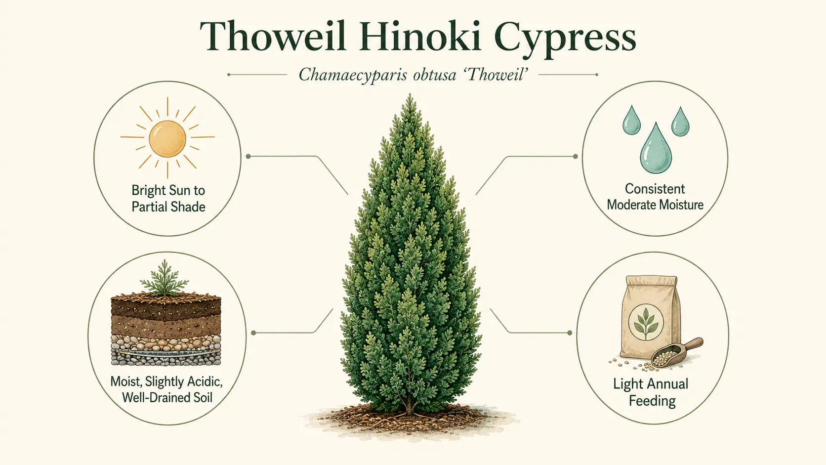 thoweil hinoki cypress