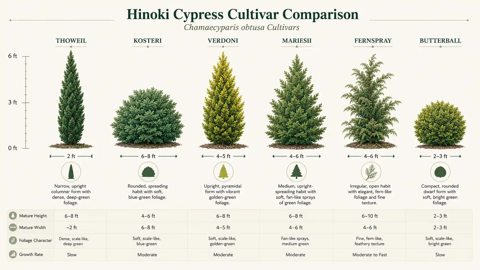 thoweil hinoki cypress