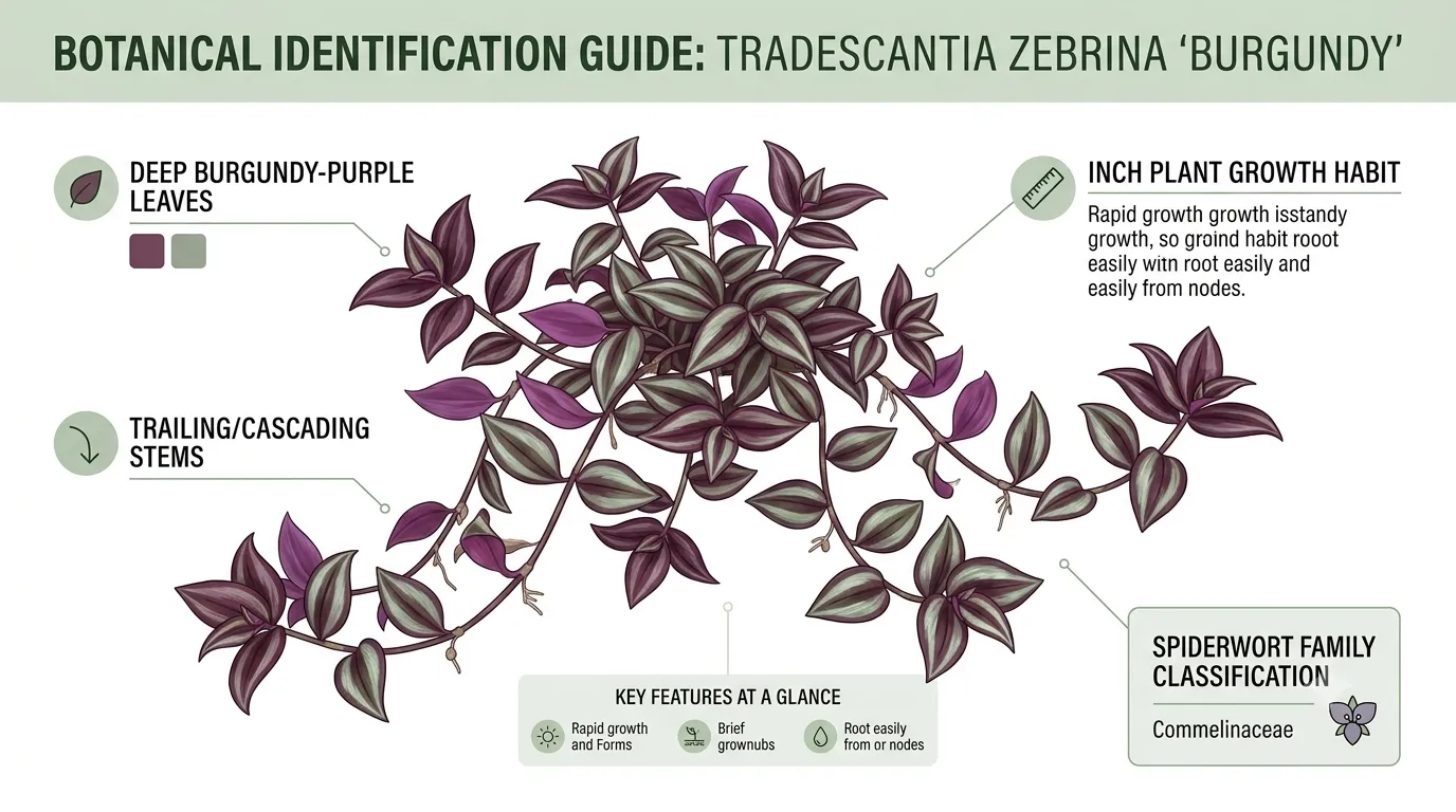 tradescantia zebrina burgundy