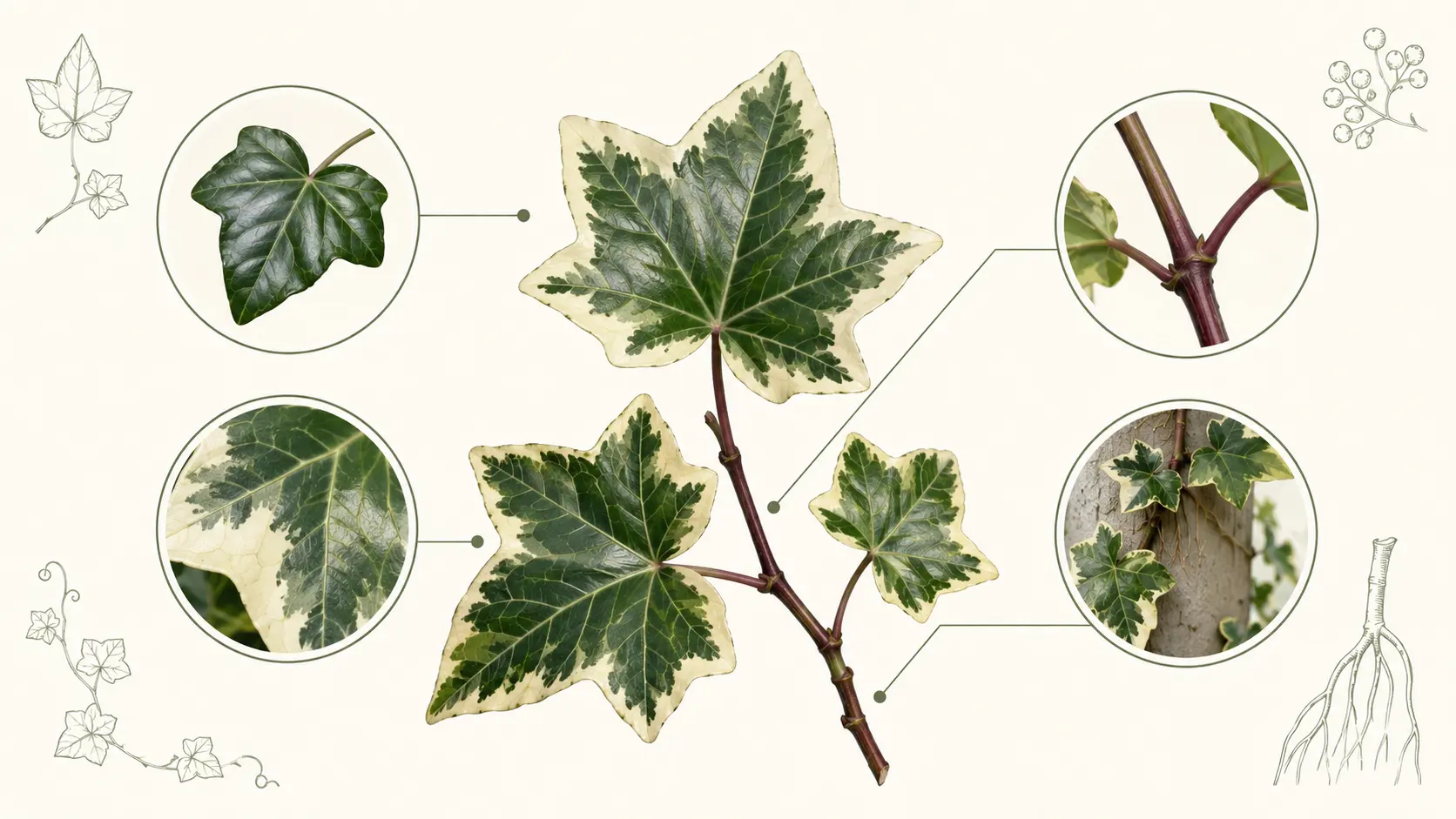 variegated algerian ivy