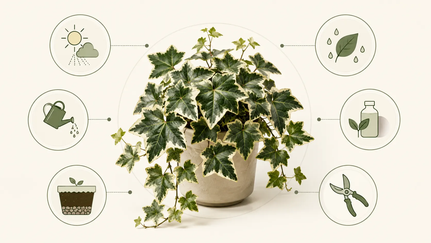 variegated algerian ivy