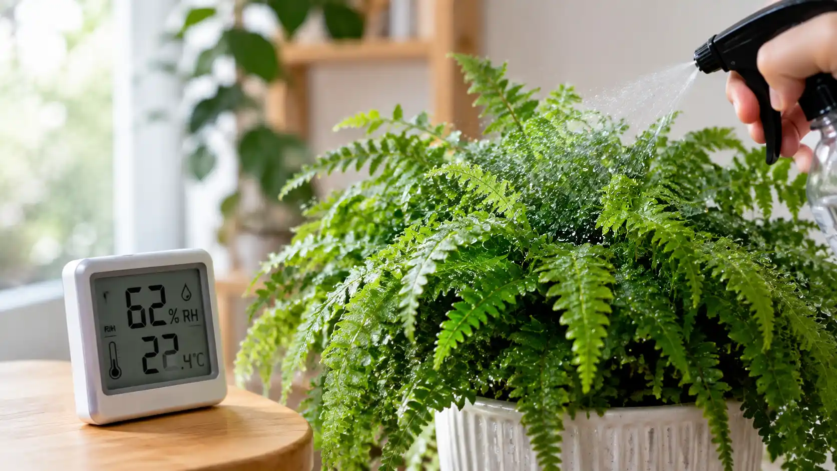 ferns and large foliage