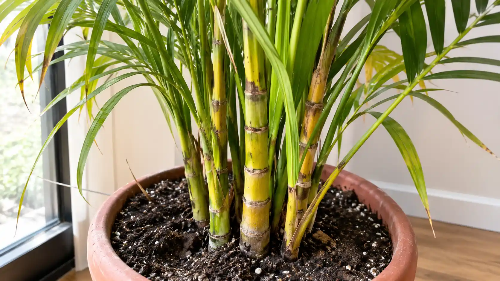 types of indoor palm plants