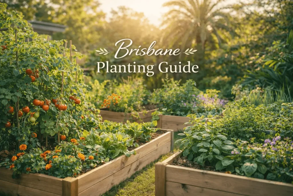 Brisbane planting guide vegetable garden in subtropical South East Queensland climate