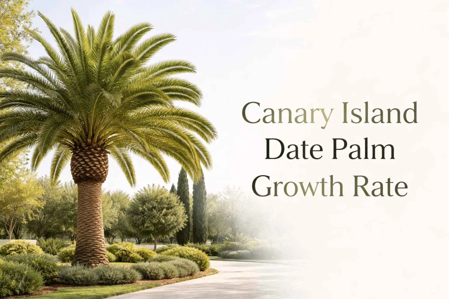 canary island date palm growth rate